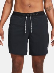 Nike Black Dri-FIT Trail Second Sunrise 7 inch Brief Lined Running Shorts - Image 2 of 10