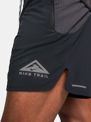 Nike Black Dri-FIT Trail Second Sunrise 7 inch Brief Lined Running Shorts - Image 4 of 10