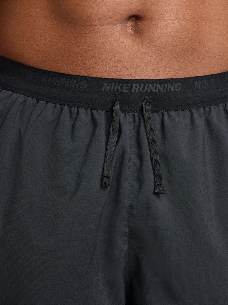 Nike Black/Grey 5 Inch Dri-FIT Stride 5 Inch Running Shorts - Image 4 of 13