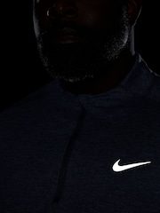 Nike Smoke Grey Element Quarter Zip Running Top - Image 7 of 8