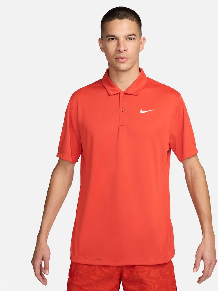 Nike Orange Court Dri-FIT Tennis Polo Shirt - Image 1 of 5