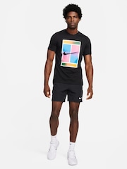 Nike Black Dri-FIT Advantage Tennis 7 Inch Shorts - Image 3 of 8