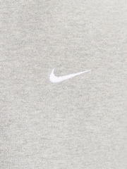 Nike Grey Solo Swoosh Full Zip Fleece Hoodie - Image 10 of 10
