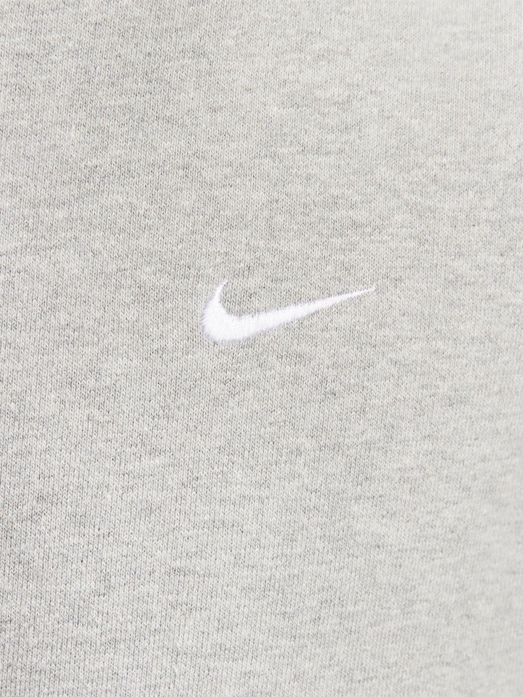 Nike Grey Solo Swoosh Full Zip Fleece Hoodie - Image 10 of 10