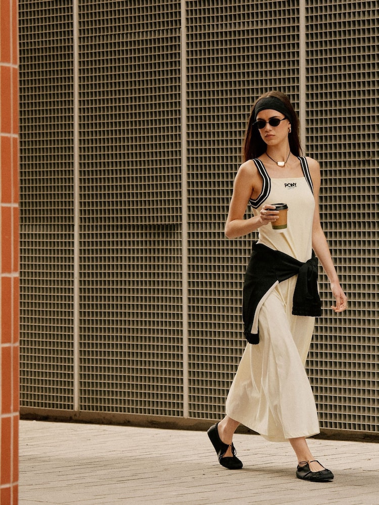 River Island Yellow Pony Tipped Midi Dress - Image 2 of 4