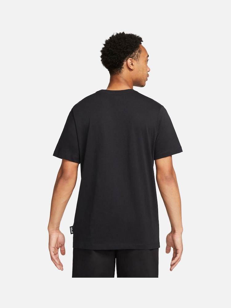 Nike Black Sportswear Graphic 100% Cotton T-Shirt - Image 2 of 9