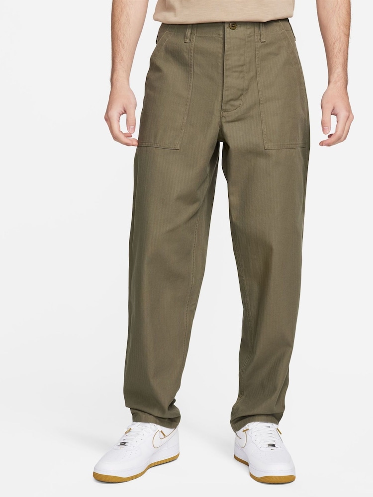 Nike Olive Green Life Carpenter Trousers - Image 1 of 5