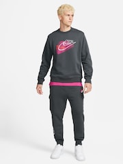 Nike Black/Grey Standard Issue Cargo Joggers - Image 6 of 6