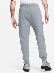 Nike Black/Grey Air Fleece Cargo Joggers - Image 2 of 7