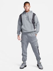 Nike Black/Grey Air Fleece Cargo Joggers - Image 7 of 7