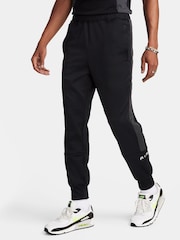 Nike Black/Grey Air Fleece Joggers - Image 1 of 7