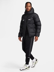Nike Black/Grey Air Fleece Joggers - Image 3 of 7