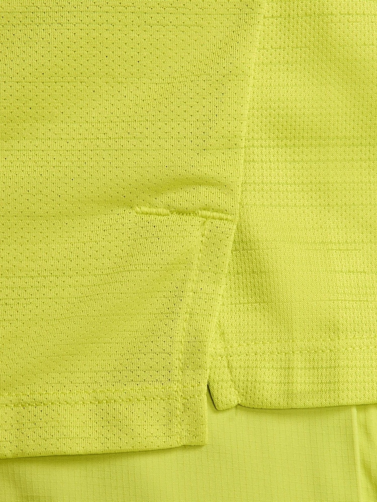 Nike Yellow Dri-FIT Miler Breathe Running T-Shirt - Image 6 of 8