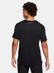 Nike Black Miler Flash Running T-Shirt - Image 2 of 9