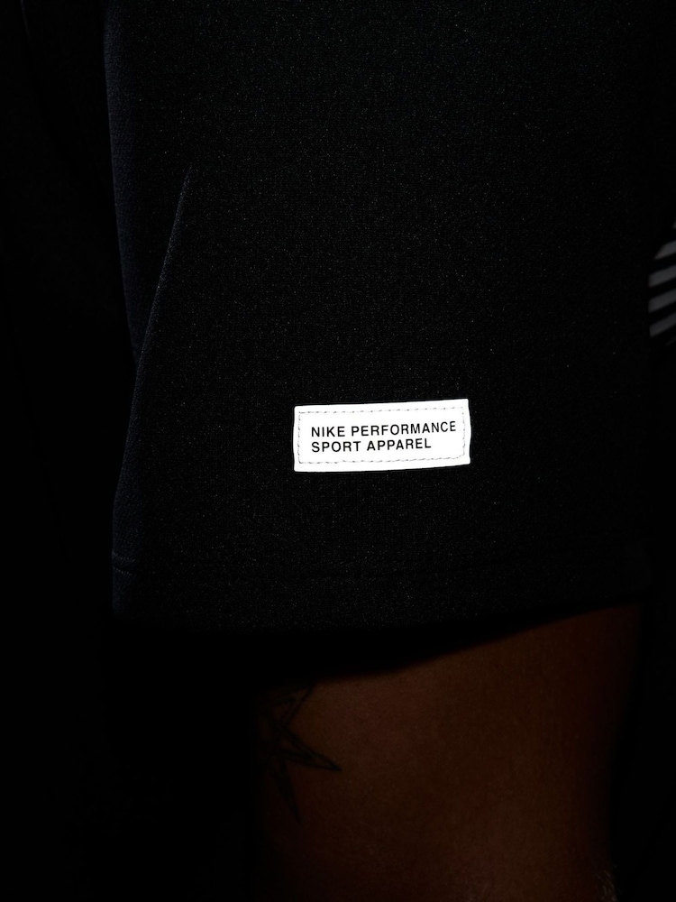 Nike Black Miler Flash Running T-Shirt - Image 7 of 9
