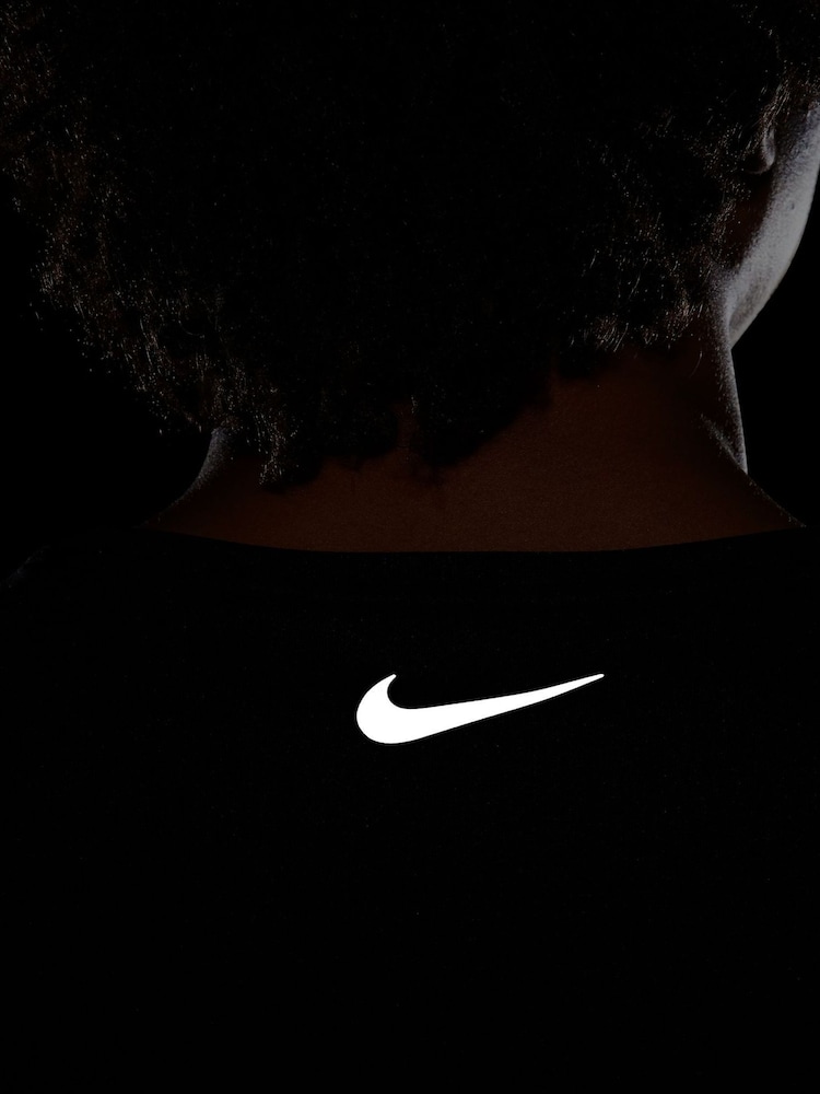Nike Black Miler Flash Running T-Shirt - Image 8 of 9