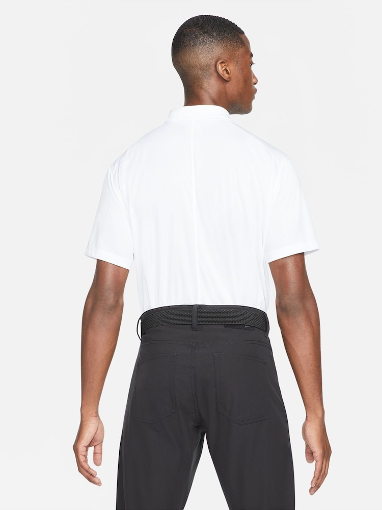 Nike White Dri-FIT Victory Golf Polo Shirt - Image 2 of 9