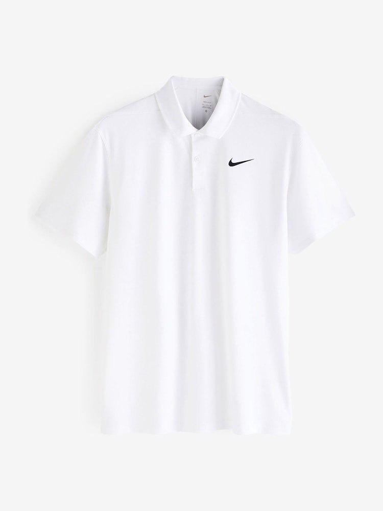 Nike White Dri-FIT Victory Golf Polo Shirt - Image 9 of 9