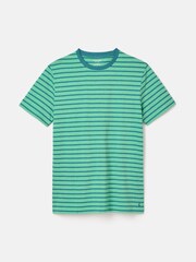 Joules Boathouse Green Stripe Jersey Crew Neck T-Shirt - Image 7 of 7