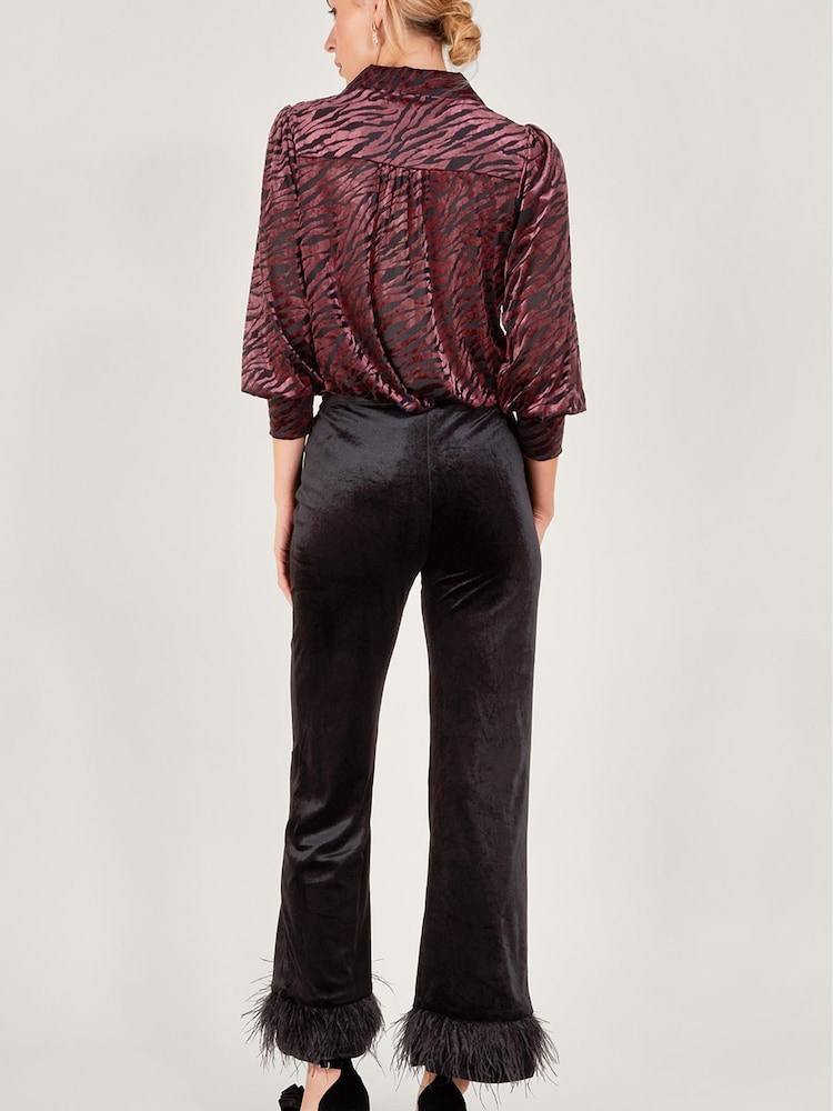 Monsoon Raegan Feather Black Trousers - Image 2 of 4