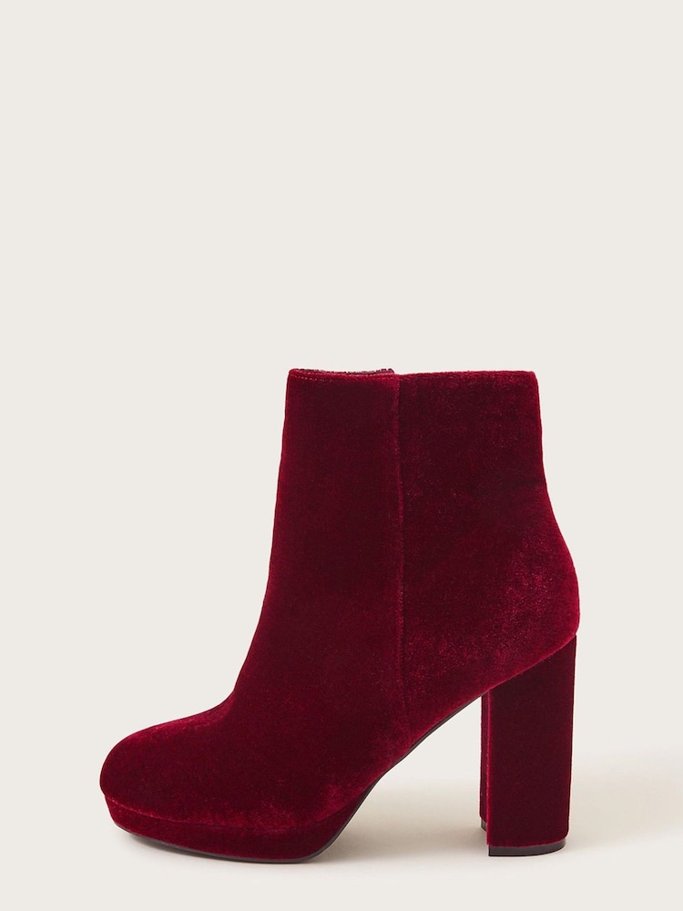 Monsoon Velvet Platform Boots - Image 3 of 3