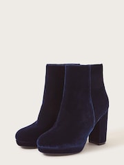 Monsoon Velvet Platform Boots - Image 2 of 3