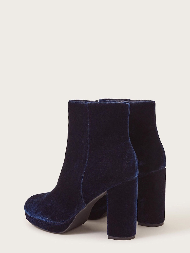 Monsoon Velvet Platform Boots - Image 3 of 3