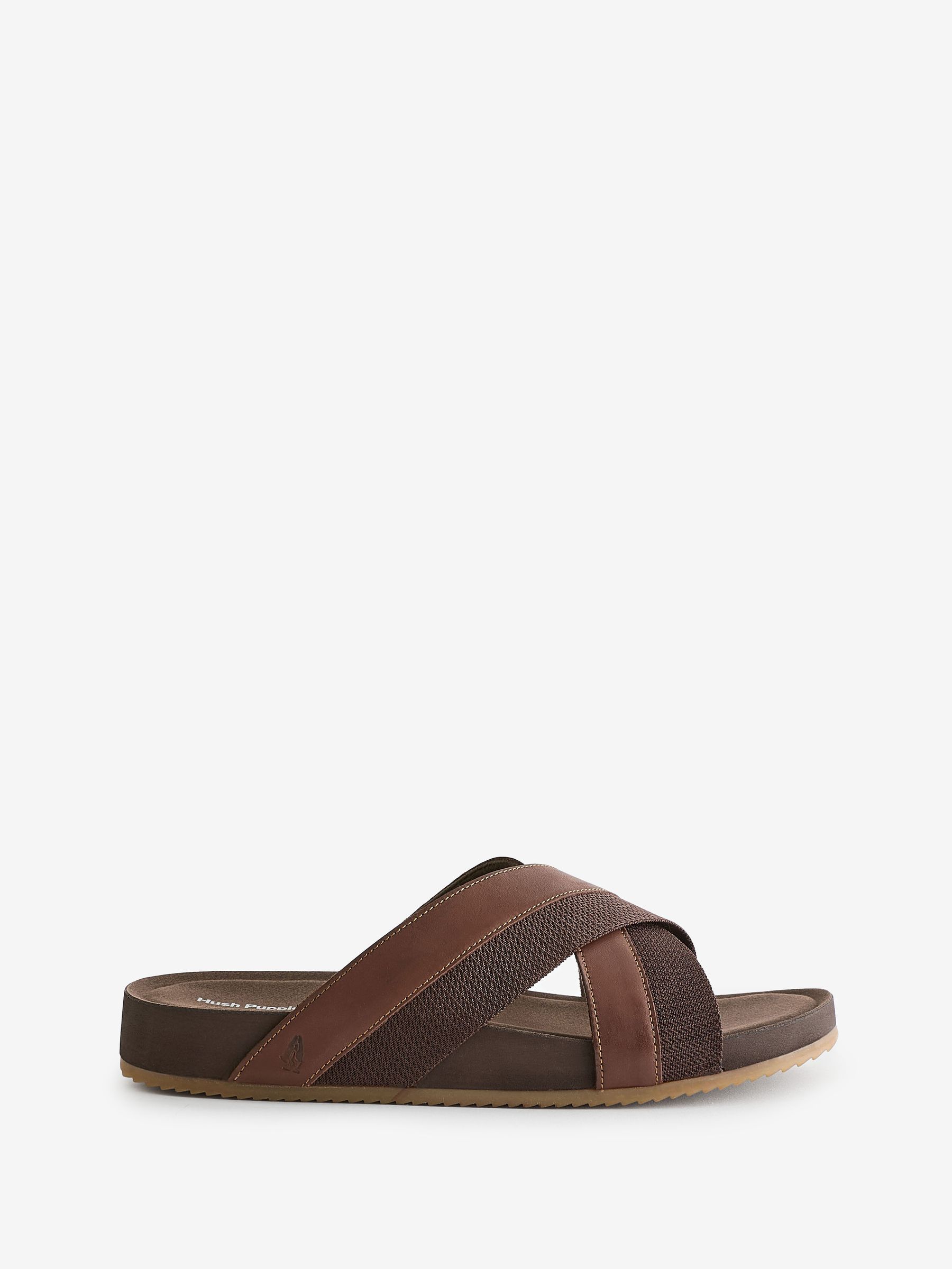 Buy Hush Puppies Merritt Slide Brown Sandals from Next Czech Republic