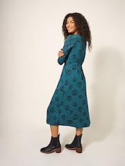 White Stuff Blue Mia Jersey Dress - Image 2 of 5