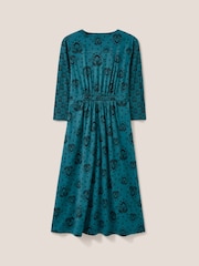 White Stuff Blue Mia Jersey Dress - Image 5 of 5
