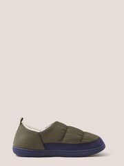 White Stuff Nylon Puffer Slippers - Image 1 of 3