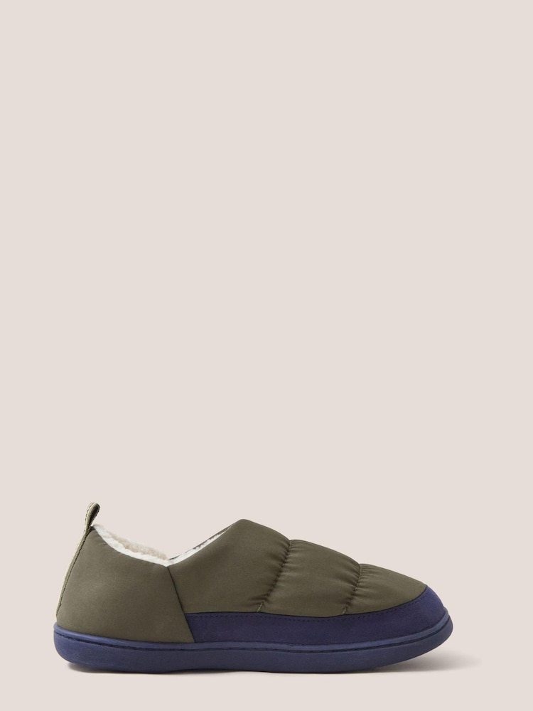 White Stuff Nylon Puffer Slippers - Image 1 of 3