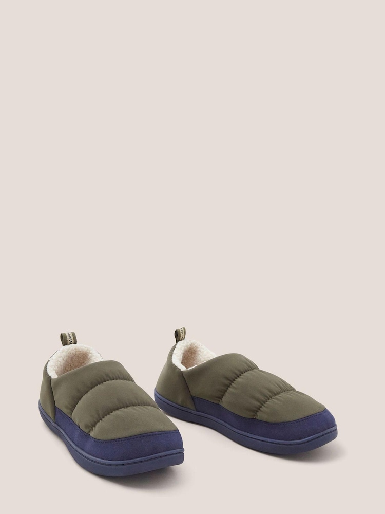 White Stuff Nylon Puffer Slippers - Image 2 of 3