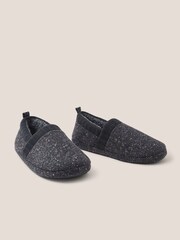 White Stuff Grey Neppy Closed Back Slippers - Image 2 of 3