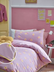 Printed Polycotton Duvet Cover and Pillowcase Bedding Set - Image 1 of 11