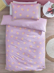 Printed Polycotton Duvet Cover and Pillowcase Bedding Set - Image 10 of 11