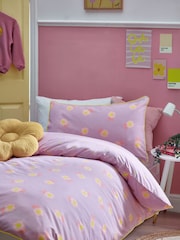 Printed Polycotton Duvet Cover and Pillowcase Bedding Set - Image 11 of 11