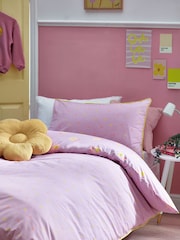Printed Polycotton Duvet Cover and Pillowcase Bedding Set - Image 2 of 11