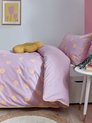 Printed Polycotton Duvet Cover and Pillowcase Bedding Set - Image 3 of 11
