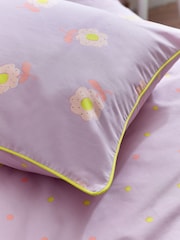 Printed Polycotton Duvet Cover and Pillowcase Bedding Set - Image 9 of 11