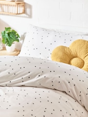 Black/White Hearts 100% Cotton Duvet Cover And Pillowcase Set - Image 2 of 7