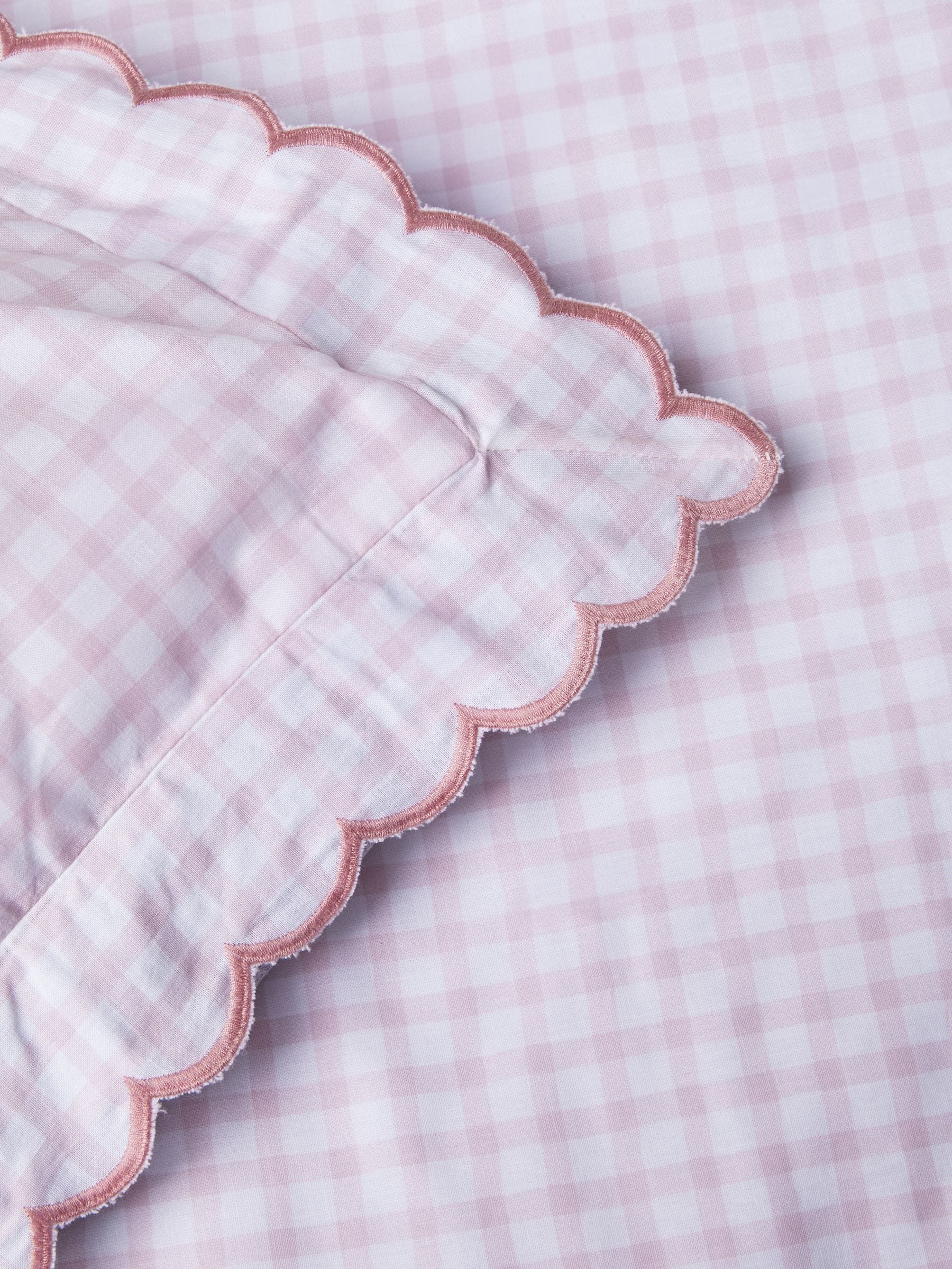 Buy Pink Gingham 100 Cotton Printed Bedding Duvet Cover and Pillowcase Set from the Next UK online shop