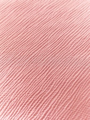 Pink Crinkle Muslin 100% Cotton Duvet Cover and Pillowcase Set - Image 8 of 8