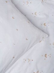 Natural/Gold 100% Cotton Eid Printed Bedding Duvet Cover and Pillowcase Set - Image 3 of 8