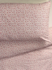 Fig Pink Floral 100% Cotton Printed Bedding Duvet Cover and Pillowcase Set - Image 2 of 7