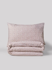 Fig Pink Floral 100% Cotton Printed Bedding Duvet Cover and Pillowcase Set - Image 6 of 7
