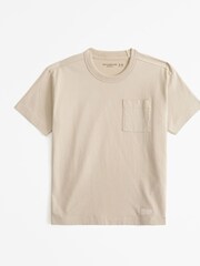 Abercrombie & Fitch 100% Cotton Premium Washed T-Shirt With Pocket Detail - Image 1 of 1