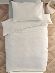 White Speckle Pattern 100% Cotton Printed Bedding Duvet Cover and Pillowcase Set - Image 3 of 8