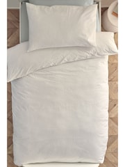 White Speckle Pattern 100% Cotton Printed Bedding Duvet Cover and Pillowcase Set - Image 6 of 8