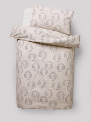 2 Pack Mono Beige Gamer Duvet Cover and Pillowcases Set - Image 11 of 13